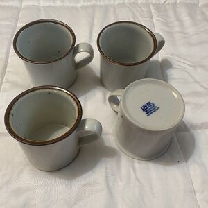 Dansk Brown Mist Set Of 4 Mugs Vintage 70s